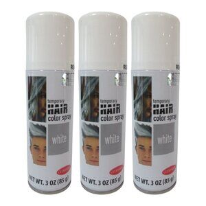Lot of 3 Goodmark Temporary White Hair Color Spray 3oz 85g for Halloween Party